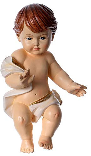 Jesuskind mit Tuch 30cm Harz