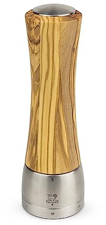 Peugeot Madras Manuelle Salzmühle, Mahlgradeinstellung u’Select, Höhe: 21 cm, Olivenholz, 36171
