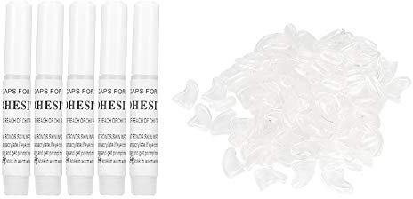 Cikonielf 100PCS Soft Pet Cat Nail Caps Claws Safe Anti Scratch Dog Claw Protector Covers with Instructions With multiple options.(White M)