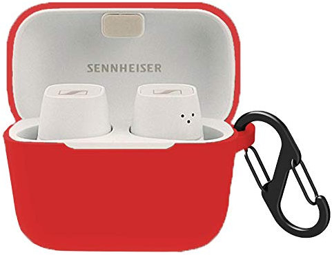 Giaogor Silikonhülle Kompatibel mit Sennheiser CX 400BT Kopfhörer [Stoßfeste Schutzhülle] [Perfekt Passt Hülle] (rot)