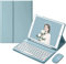 YEEHi Keyboard Case Mouse for iPad mini 5th Generation/iPad mini 4 Case with Cute Round Key Bluetooth Detachable Color Keyboard Cover (Blue)