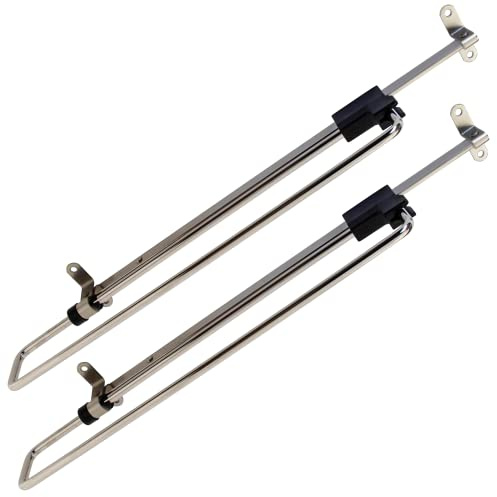 Gedotec ausziehbare Kleiderstange 450 mm I 2er Set Kleiderschrank Stange für die Montage unter den Fachboden I Kleiderstange Schrank ausziehbar I Kleiderstange Teleskop vernickelt zum Schrauben