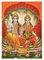 Generic Sri Vishnu Laxmi Lakshmi Poster Diwali Poojan Home Office Tempel