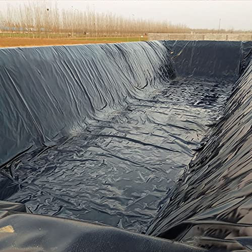 DYXJB Teichfolie Dachbegrünung 35S Flexibles Wasserdichtes Langlebiges PE, Verwendet In Stauseen Rampen Bachlauf Folie (Color : Black, Size : 1x4m)