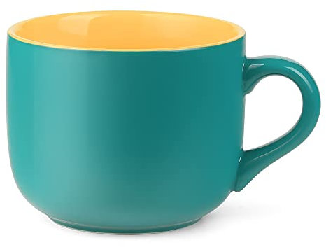 MACHUMA 650ML/22OZ Large Ceramic Coffee Mug, Big Tea Cup for Office and Home, Dishwasher and Microwave Safe (Mint Green)