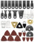 QWORK Juego de 100 Hojas de Sierra Oscilante, Accesorios Multiherramienta Oscilante Compatible con Fein Multimaster Bosch Dremel Makita Rockwel Worx