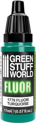 Green Stuff World Acrylfarbe fluoreszierend türkis 1776 für Modelle und Miniaturen