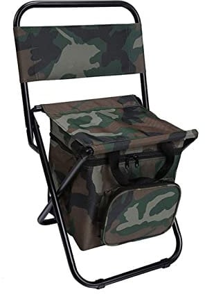 QSTGX Campingstuhl Faltbar Angelstuhl Faltbar Rucksack Mit Großem Fassungsvermögen und Rückenlehne für Angelausflüge und Grillabende Am Strand (Color : B)