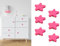 CcHhyyt Cartoon Form Weiche Gummi Knöpfe für Kinder Mädchen Jungen Schrankgriff Schubladen Knöpfe für Kinderzimmer Schränke 6 Stück (Rosa Stern)