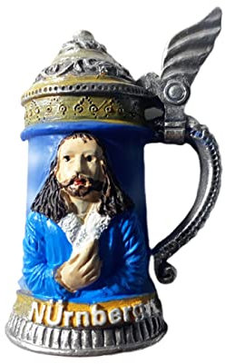 Nürnberg Germany 3D Bierkrug Kühlschrankmagnet Souvenir Geschenk, Kunstharz handgefertigt Nürnberg Kühlschrankmagnet Home & Kitchen Dekoration Kollektion