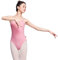 AKBANT Damen-Ballett-Trikot Schwarz/Rot/Blau, ärmelloses Tanz-Trikot mit verstellbaren Trägern, Mädchen-Gymnastik-Trikots,Rückenfreier Turnanzug Tanz-Body Stretch-Tanzkostüme,Pink-XXL