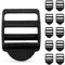 DOJA Barcelona | Kunststoff Schnallen 32mm | 10er Pack | Spannschnalle mit Bremse | Innenbreite 32mm | Kunststoff | Klemm Leiterschnallen | Gurtband Schnallen, Klemmschnalle für Rucksack und Taschen