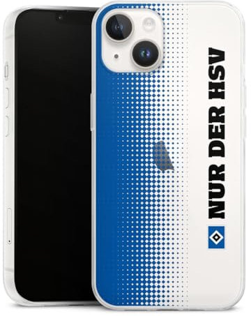 Slim Case kompatibel mit Apple iPhone 14 Silikon Handyhülle transparent Hülle extra dünn HSV transparent Logo