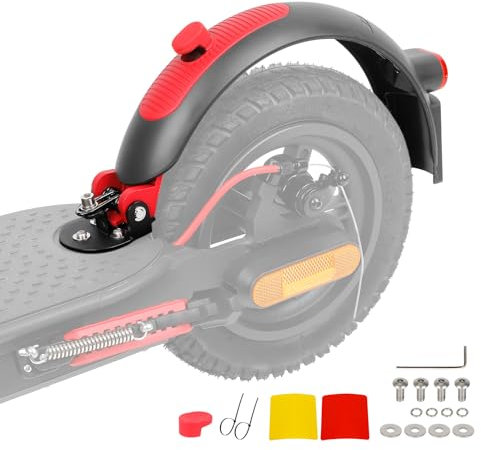 ulip Aluminium Schutzblech Hinten mit Brems- und Rücklicht für Xiaomi M365 Pro Pro2 MI3 1S Lite Swagger 5 Elektroroller