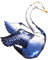 Ganz Crystal Expressions Dekofigur Schwan, Marineblau