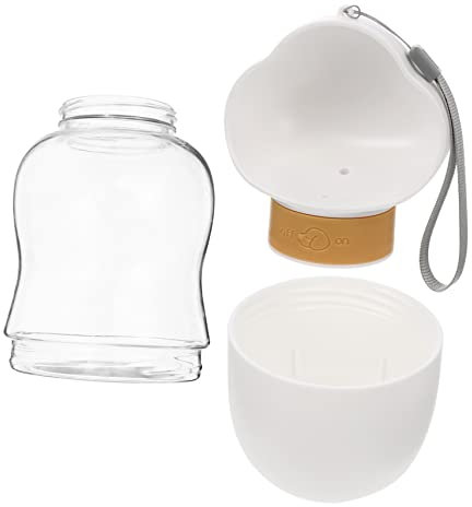 FRCOLOR Botella De Agua para Perros Al Aire Diseño Transparente y Conveniente Bebedero Portátil para Mascotas para Paseos y Senderismo