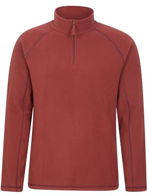 Mountain Warehouse Ashbourne II Herren Fleece mit Reißverschluss Burgund X-Large
