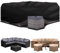PATIO PLUS Garden Furniture Cover With PU Coating，Garden Table and Chairs Set Cover Waterproof，Windproof, Anti-UV, 600D Oxford Fabric Outdoor Patio Table Covers Rectangular 250x250x90cm Black
