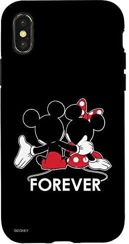 Disney Mickey and Minnie Mouse Silhouettes Forever Hülle für iPhone X/XS
