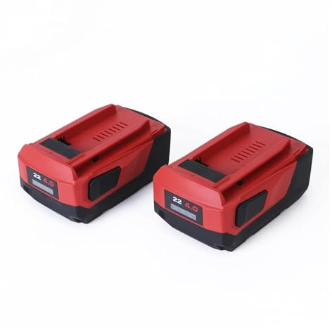 Deux Paquets de Batterie de Remplacement 22 V 4,0 Ah. Les Outils électriques Compatible avec Hilti, B22 18 V 21,6 V 22 V.