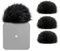 SUNMON Furry Windscreen Pop Filter for Rode Wireless Go 2, Microphone Wind Cover Muff for Rode Wireless Pro/Rode Wireless ME/VideoMic Pro Fluff Windscreen for Wind and Background Noise Reduction（4PC）
