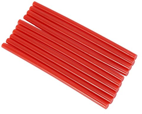 NDNCZDHC 10pcs Set Hot Glue Gun Sticks, Mini Hot Glue Sticks, 7x150mm Glue Gun Sticks for 20W Small Power Gun (Red)