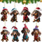 8 Stück Dackel Weihnachtsbaumschmuck, Weihnachtsbaumschmuck, Acryl Dackel Deko, Dackel-Hund-Auto-Anhänger, Weihnachten Deko Auto Anhänger, Weihnachtsanhänger Dackel Deko