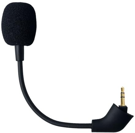 SPTSSWET Ersatz Mikrofon Kompatibel mit Kingston HyperX Cloud ii 2 Pre-2021 1st Version Wired, Hyper x Cloud x, Cloud Core, Cloud Pro or Cloud Silver Gaming Kopfhörer für PS5 Computer PC,3,5 mm Jack