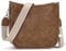 RQJZ Umhängetasche damen mittelgroß bags for women damen-schultertaschen damenhandtasche mit Breitem Gurt & Mehreren Fächern für den Alltag Retro-Kaffee