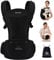 Bebear Babytrage,Bebamour Babytrage für 0-36 Monate, 3D Air Mesh Babytrage Rucksack für Neugeborene bis Kleinkinder, nach Sicherheitsstandard zugelassen, ergonomischer 6 in 1 Fronttrage(02 Black)