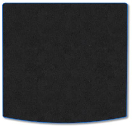 VW Tiguan Allspace (2017-2024) Carpet Boot Mat | Blue Edge Trim Tailored Fit Boot Liner Full Coverage Protection Accessories Easy Clean Anti Slip Made in the UK