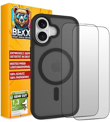 BEXX 360 Guard | Rundum-Sorglos-Paket | Für iPhone 17 | Stoßfeste Hülle + 2X 9H Hochleistungs Schutzgläser | Maximaler Rundumschutz für Dein Smartphone