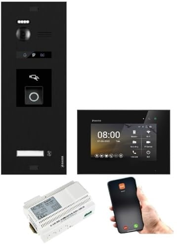 BALTER EVO HD RFID/FINGERPRINT Video Türsprechanlage 1-FAM 1x WiFi Monitor Black
