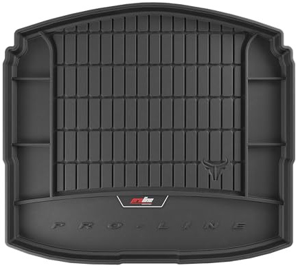 FROGUM ProLine 3D Gummimatte Exklusive Auto Kofferraummatte Kofferraumwanne mit Logo für Dacia Duster III ab 2024 | Bequemer Organiser | Die höchsten Kanten | Elegantes Design