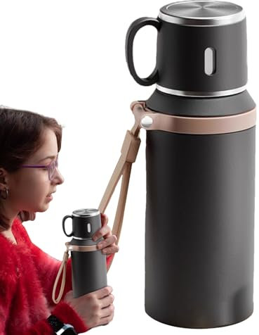 Insulated Tumbler, bottiglia in acciaio inox, portatile per sport d'acqua, grande capacità, design a forma di leak-proof costruzione, ideale per classe, palestra, uso esterno