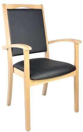 Erides Alexander Hochlehner Seniorenstuhl – Ergonomischer Armlehnenstuhl für Senioren und Pflege