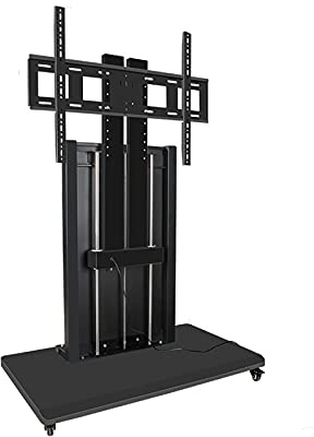 Smart Electric TV Stand with Height Adjustable Feature, Mobile Cart Floor Type for 60-90 Inch TVs, Enhancing Viewing Comfort