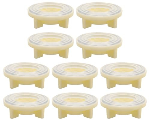 10 Stück Armaturenmuttern aus Kunststoff für 1/2 Zoll | Leichtes Befestigungszubehör, für Küche und Bad, 10, Robust Verarbeitet, Einfach zu Montieren