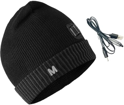 Electric Heating Hat Machine Washable Design Safe for Kids Elderly Winter Wear Electric Heating Hat for Camping