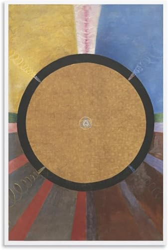HKAHF AJWUQ Berühmte Hilma af Klint Poster Transzendentale Abstraktion Druck Hilma af Klint Leinwandgemälde Retrobild für Wohnzimmerdekoration 50x70cm NO Rahmen