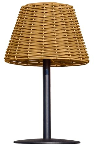 Lumisky Solar-Tischleuchte Amira Solar mit Basis Solarmodul wiederaufladbar mit Fernbedienung H25 cm