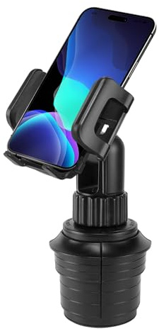 Cellet Car Cup Holder Phone Mount, Phone Holder Mount Cradle Universal Adjustable Compatible for Apple iPhone, Samsung Galaxy, Moto, Google Pixel Smartphones