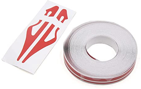 Sourcingmap Ruban adhésif double ligne en vinyle pour voiture Rouge 12 mm
