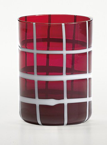 Zafferano - Twiddle Lot de 6 verres Tumbler Rouge
