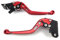 aVDB-moto Kupplungshebel Kupplungshebel & Bremshebel Set CNC Aluminium kompatibel mit SV 650 2016 2017 2018, SV 650X 2018 (rot/schwarz)