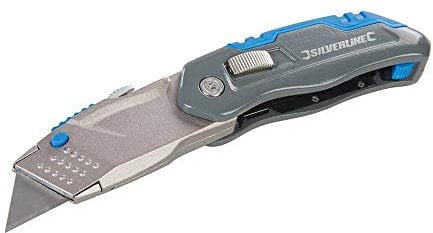 Silverline Retractable Folding Knife 165mm (536978)