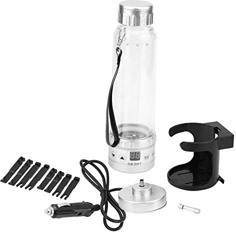 Keenso Bouteille Isotherme Chauffante, 280ml 12V Bouilloires Electriques Tasse de Chauffage de Voyage de Voiture pour Garder au Chaud le Thé Café et Lait