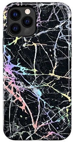 Velvet Caviar for iPhone 11 Pro Max Color Changing Case - Holographic Black Marble for Women & Girls - Cute Protective Phone Cases [Drop Test Certified]
