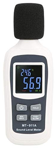 Dezibel-Messgerät, MT-911A Lärmmessgerät 35 dB-135 dB Digitales LCD-Schallpegelmessgerät Sprachtester Geräusch-Dezibel-Monitor, Selbstkalibrierungs Geräuschmessgerät