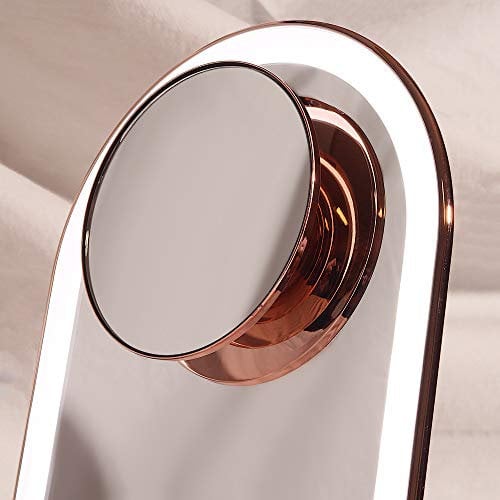 Fancii Lara Detachable 10X Magnifying Mirror, Magnetic Attachment - Compatible Vera Vanity Mirrors (not included) (Rose Gold)